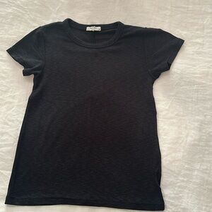 Rag & Bone ribbed T shirt. Size small. Black